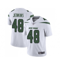 Youth New York Jets #48 Jordan Jenkins White Vapor Untouchable Limited Player Football Jersey