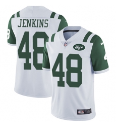 Youth Nike New York Jets #48 Jordan Jenkins Elite White NFL Jersey