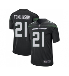 Men's New York Jets #21 LaDainian Tomlinson Game Black Alternate Football Jersey