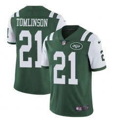 Youth Nike New York Jets #21 LaDainian Tomlinson Elite Green Team Color NFL Jersey