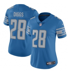 Women's Nike Detroit Lions #28 Quandre Diggs Elite Light Blue Team Color NFL Jersey