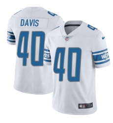 Youth Nike Detroit Lions #40 Jarrad Davis Elite White NFL Jersey