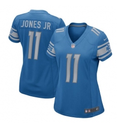 Women's Nike Detroit Lions #11 Marvin Jones Jr Game Light Blue Team Color NFL Jersey