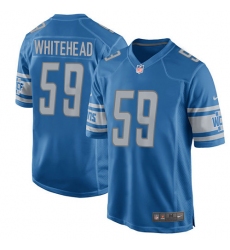 Men's Nike Detroit Lions #59 Tahir Whitehead Game Light Blue Team Color NFL Jersey