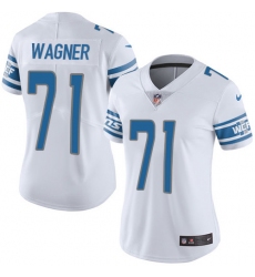 Women's Nike Detroit Lions #71 Ricky Wagner Elite White NFL Jersey