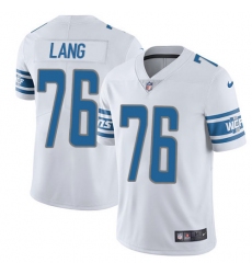 Youth Nike Detroit Lions #76 T.J. Lang Elite White NFL Jersey