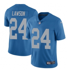 Youth Nike Detroit Lions #24 Nevin Lawson Elite Blue Alternate NFL Jersey