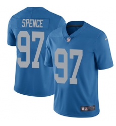 Youth Nike Detroit Lions #97 Akeem Spence Limited Blue Alternate Vapor Untouchable NFL Jersey