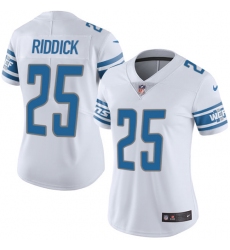 Women's Nike Detroit Lions #25 Theo Riddick Elite White NFL Jersey