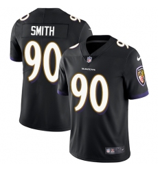 Men's Nike Baltimore Ravens #90 Za'Darius Smith Black Alternate Vapor Untouchable Limited Player NFL Jersey
