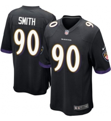 Men's Nike Baltimore Ravens #90 Za'Darius Smith Game Black Alternate NFL Jersey