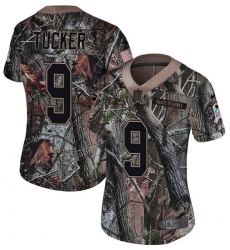 Women's Nike Baltimore Ravens #9 Justin Tucker Limited Camo Salute to Service NFL Jersey Women's Nike Baltimore Ravens #9 Justin Tucker Limited Camo Salute to Service NFL Jersey