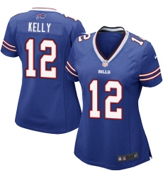 Women's Nike Buffalo Bills #12 Jim Kelly Game Royal Blue Team Color NFL Jersey