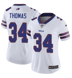 Women's Nike Buffalo Bills #34 Thurman Thomas Elite White NFL Jersey