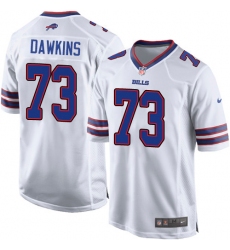Men's Nike Buffalo Bills #73 Dion Dawkins Game White NFL Jersey