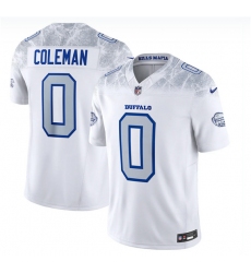Men's Buffalo Bills #0 Keon Coleman White 2025 F.U.S.E. “Rivalries” Vapor Limited Football Stitched Jersey
