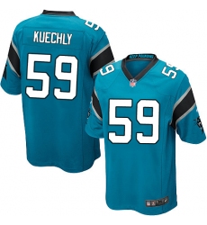 Men's Nike Carolina Panthers #59 Luke Kuechly Game Blue Alternate NFL Jersey