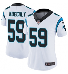 Women's Nike Carolina Panthers #59 Luke Kuechly Elite White NFL Jersey