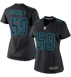 Women's Nike Carolina Panthers #59 Luke Kuechly Limited Black Impact NFL Jersey