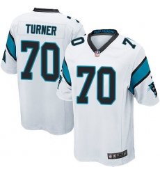 Men's Nike Carolina Panthers #70 Trai Turner Game White NFL Jersey