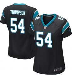 Women's Nike Carolina Panthers #54 Shaq Thompson Game Black Team Color NFL Jersey