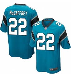 Men's Nike Carolina Panthers #22 Christian McCaffrey Game Blue Alternate NFL Jersey