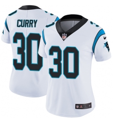Women's Nike Carolina Panthers #30 Stephen Curry Elite White NFL Jersey