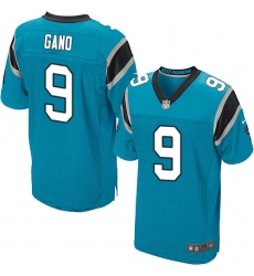 Men's Nike Carolina Panthers #9 Graham Gano Elite Blue Alternate NFL Jersey
