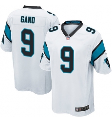 Men's Nike Carolina Panthers #9 Graham Gano Game White NFL Jersey