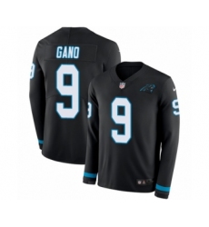 Youth Nike Carolina Panthers #9 Graham Gano Limited Black Therma Long Sleeve NFL Jersey