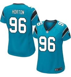 Women's Nike Carolina Panthers #96 Wes Horton Game Blue Alternate NFL Jersey