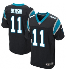 Men's Nike Carolina Panthers #11 Brenton Bersin Elite Black Team Color NFL Jersey