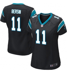 Women's Nike Carolina Panthers #11 Brenton Bersin Game Black Team Color NFL Jersey