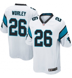 Men's Nike Carolina Panthers #26 Daryl Worley Game White NFL Jersey