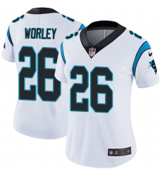 Women's Nike Carolina Panthers #26 Daryl Worley Elite White NFL Jersey