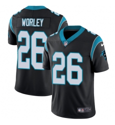 Youth Nike Carolina Panthers #26 Daryl Worley Black Team Color Vapor Untouchable Limited Player NFL Jersey