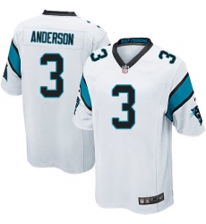 Men's Nike Carolina Panthers #3 Derek Anderson Game White NFL Jersey