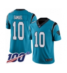 Men's Carolina Panthers #10 Curtis Samuel Blue Alternate Vapor Untouchable Limited Player 100th Season Football Jersey