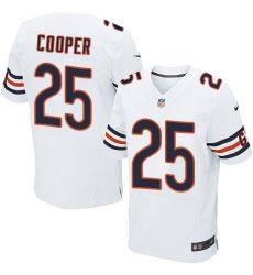 Men's Nike Chicago Bears #25 Marcus Cooper Elite White NFL Jersey