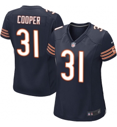 Women's Nike Chicago Bears #31 Marcus Cooper Game Navy Blue Team Color NFL Jersey