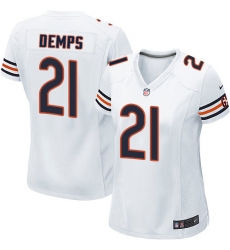 Women's Nike Chicago Bears #21 Quintin Demps Game White NFL Jersey