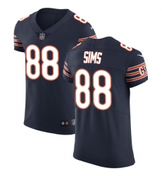 Men's Nike Chicago Bears #88 Dion Sims Navy Blue Team Color Vapor Untouchable Elite Player NFL Jersey