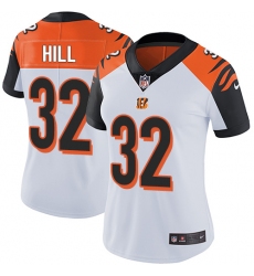 Women's Nike Cincinnati Bengals #32 Jeremy Hill Elite White NFL Jersey