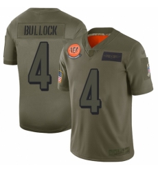 Men's Cincinnati Bengals #4 Randy Bullock Limited Camo 2019 Salute to Service Football Jersey