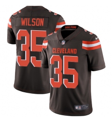Youth Nike Cleveland Browns #35 Howard Wilson Elite Brown Team Color NFL Jersey
