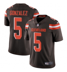 Youth Nike Cleveland Browns #5 Zane Gonzalez Elite Brown Team Color NFL Jersey