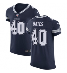 Men's Nike Dallas Cowboys #40 Bill Bates Navy Blue Team Color Vapor Untouchable Elite Player NFL Jersey