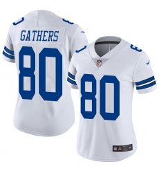 Women's Nike Dallas Cowboys #80 Rico Gathers Elite White NFL Jersey