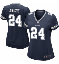 Women's Nike Dallas Cowboys #24 Chidobe Awuzie Game Navy Blue Team Color NFL Jersey