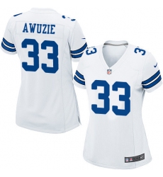 Women's Nike Dallas Cowboys #33 Chidobe Awuzie Game White NFL Jersey